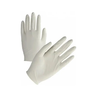 Powder-free latex skin glove - 100 disposable gloves size l