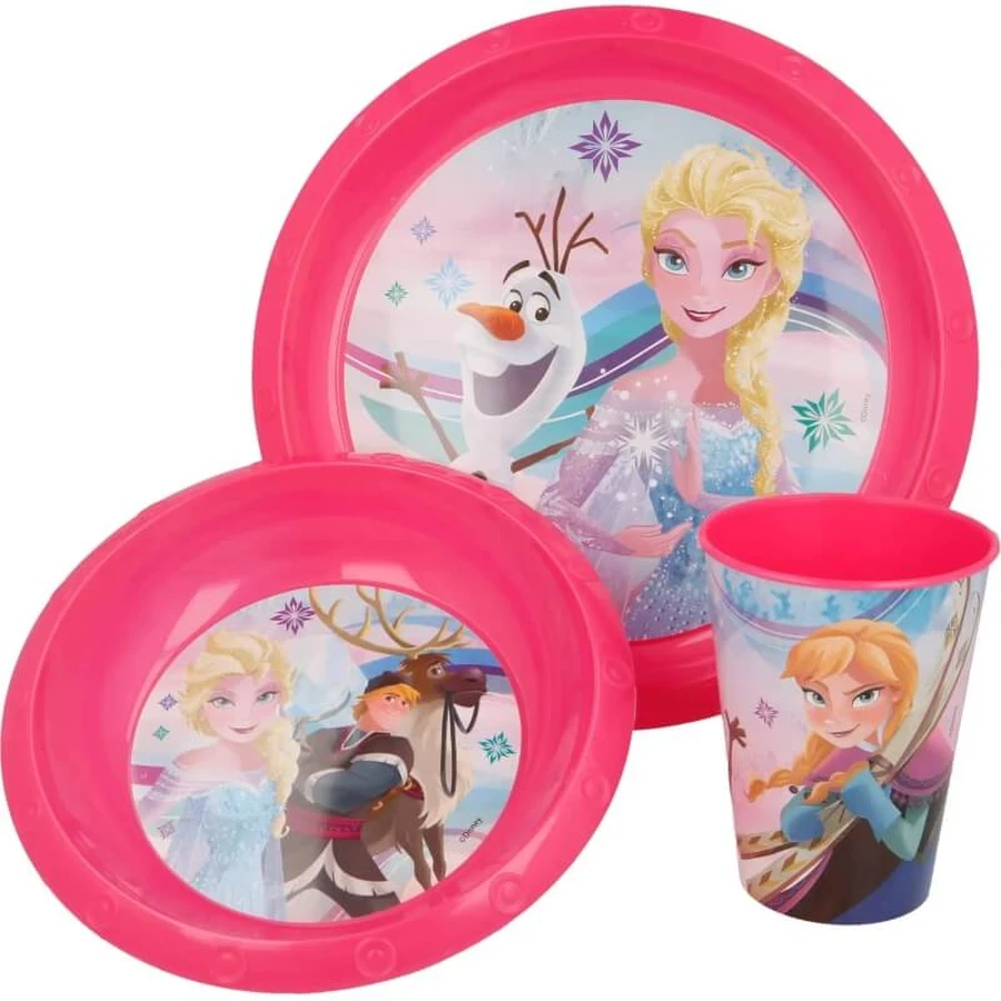 Stor Disney - 3-delige plastic voederset