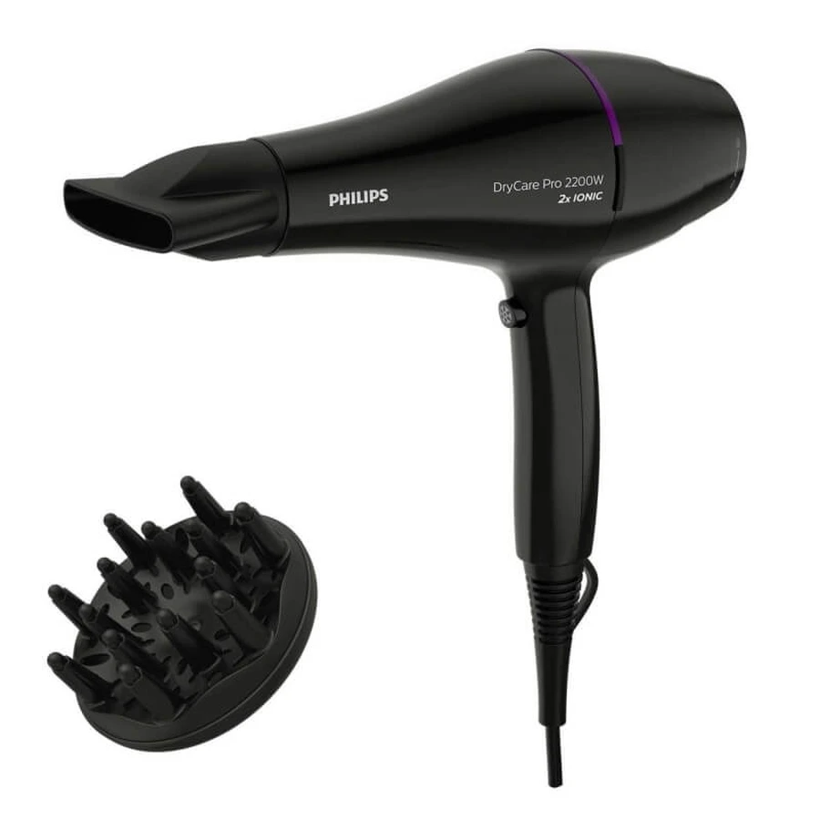 Philips Bhd274/00 drycare pro - secador de pelo profesional de 2200 w para unas arrugas impecables y un secado rápido