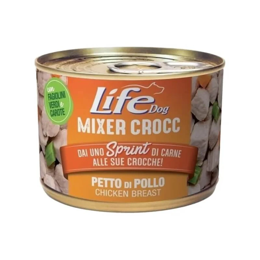 Life petcare Life dog mixer pechuga de pollo crocc - alimento complementario para perros para mezclar con alimento seco 150 gr