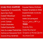 Pupa dubbele puntenslijper dubbel gat