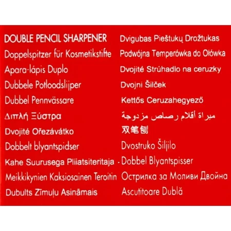 Pupa dubbele puntenslijper dubbel gat