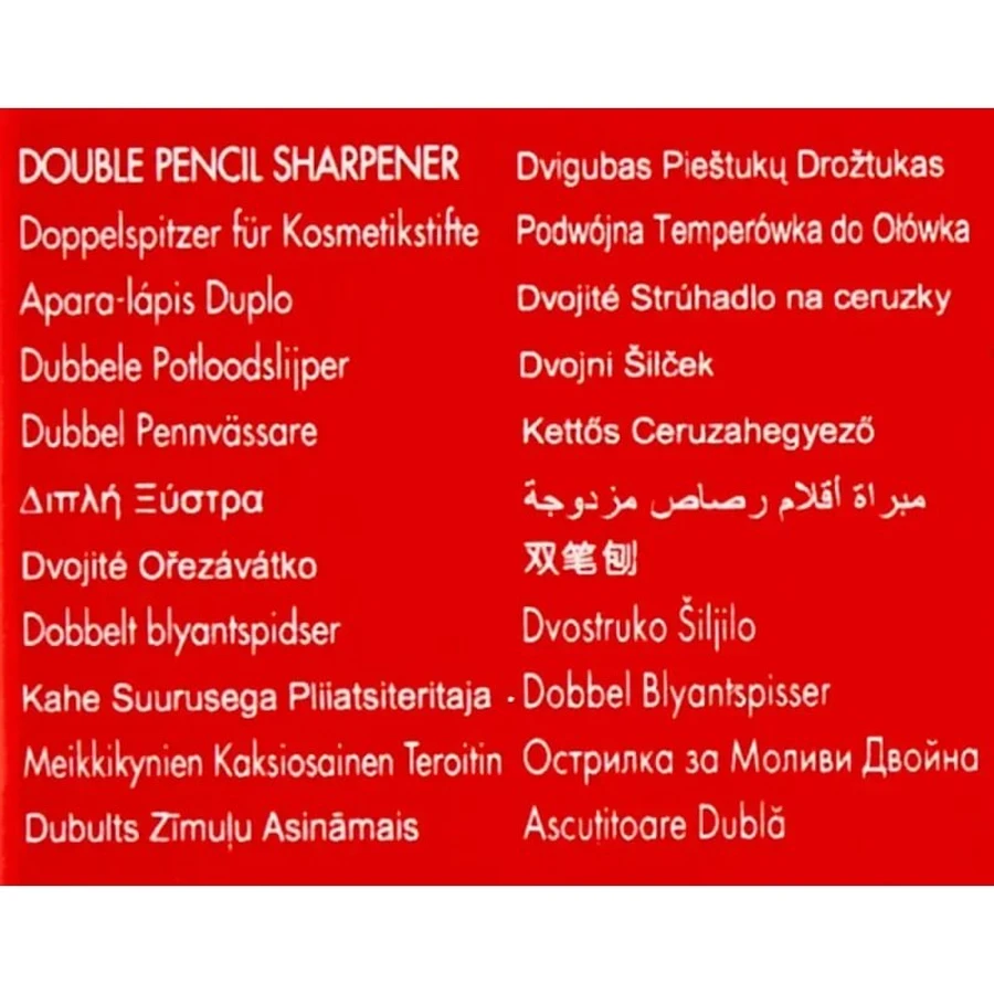 Pupa dubbele puntenslijper dubbel gat