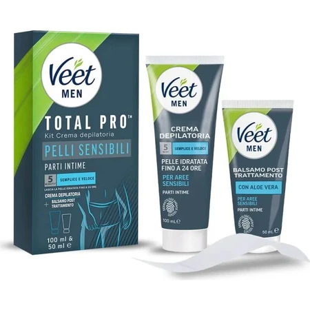 Veet Men - sensitive area kit - cream 100 ml + balm 50 ml