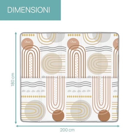 Chicco maxi rug 2in1 country chic - double-sided non-slip waterproof play mat 0m+