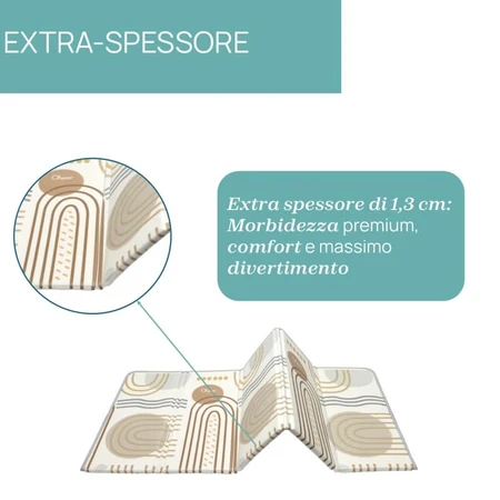Chicco maxi rug 2in1 country chic - double-sided non-slip waterproof play mat 0m+