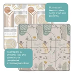 Chicco maxi rug 2in1 country chic - double-sided non-slip waterproof play mat 0m+