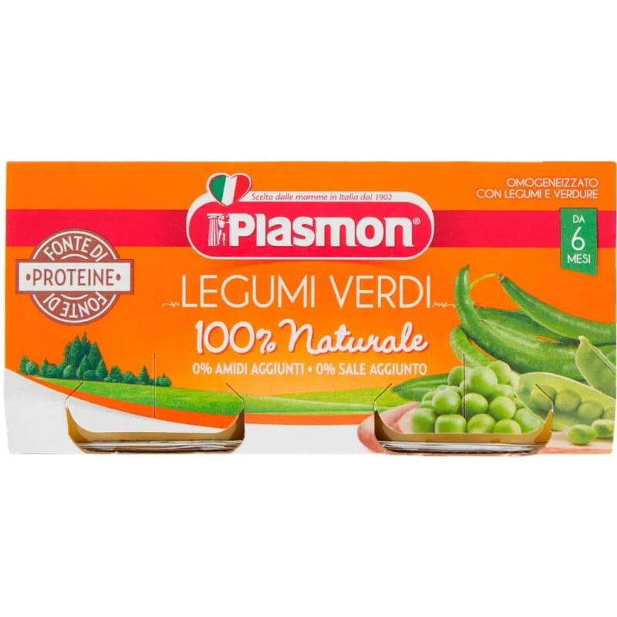 Plasmon homogenisierte grüne Hülsenfrüchte und Gemüse 2x80 g