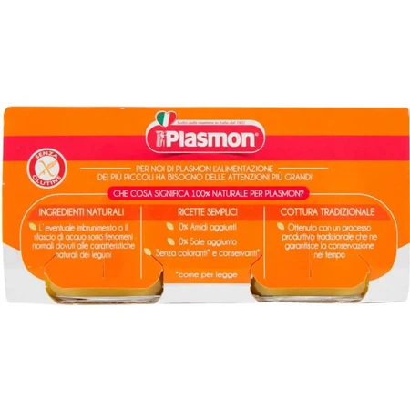 Plasmon homogenisierte grüne Hülsenfrüchte und Gemüse 2x80 g