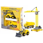 Moni trade Construction site set with crane shovel construction vehicles