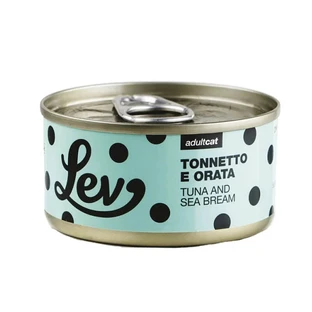 Código natural Lev atún y dorada - alimento completo para gatos adultos 60 gr.