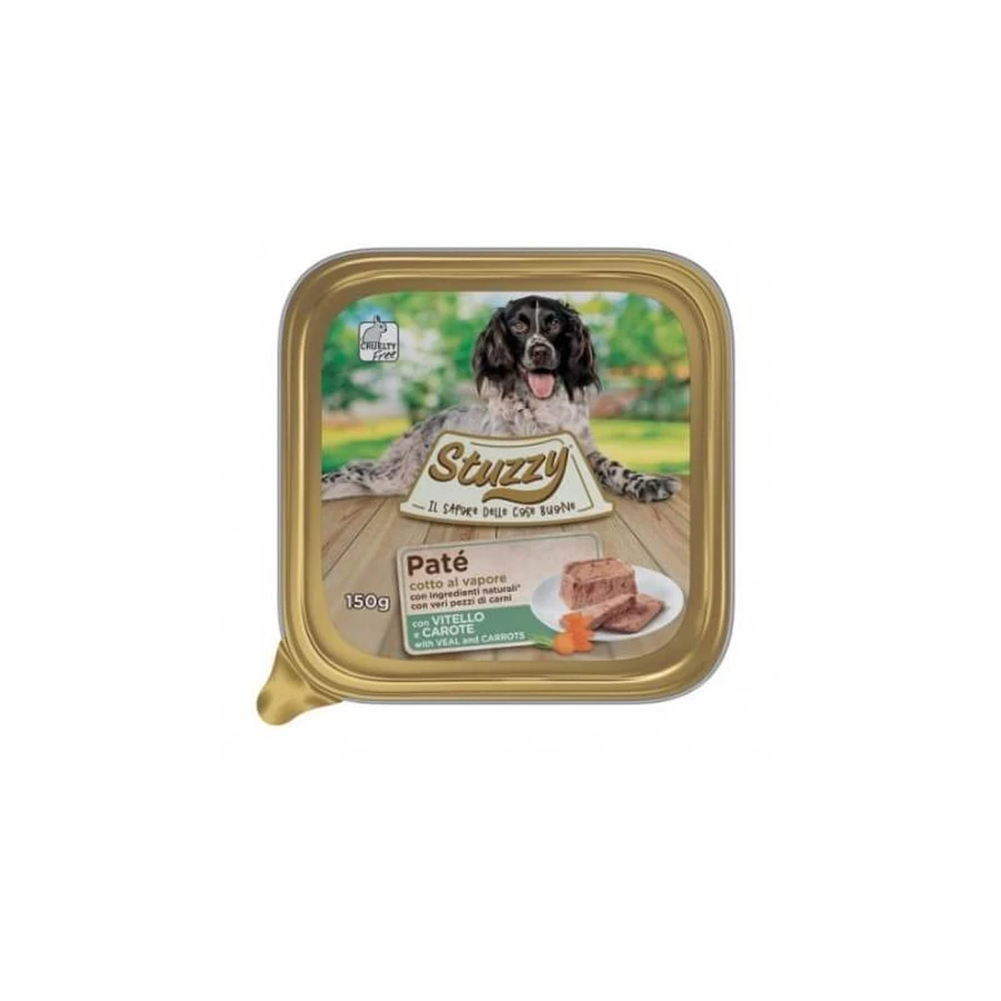 Stuzzy Paté classic kalfsvlees en wortelen - volledige voeding voor honden 150 gr