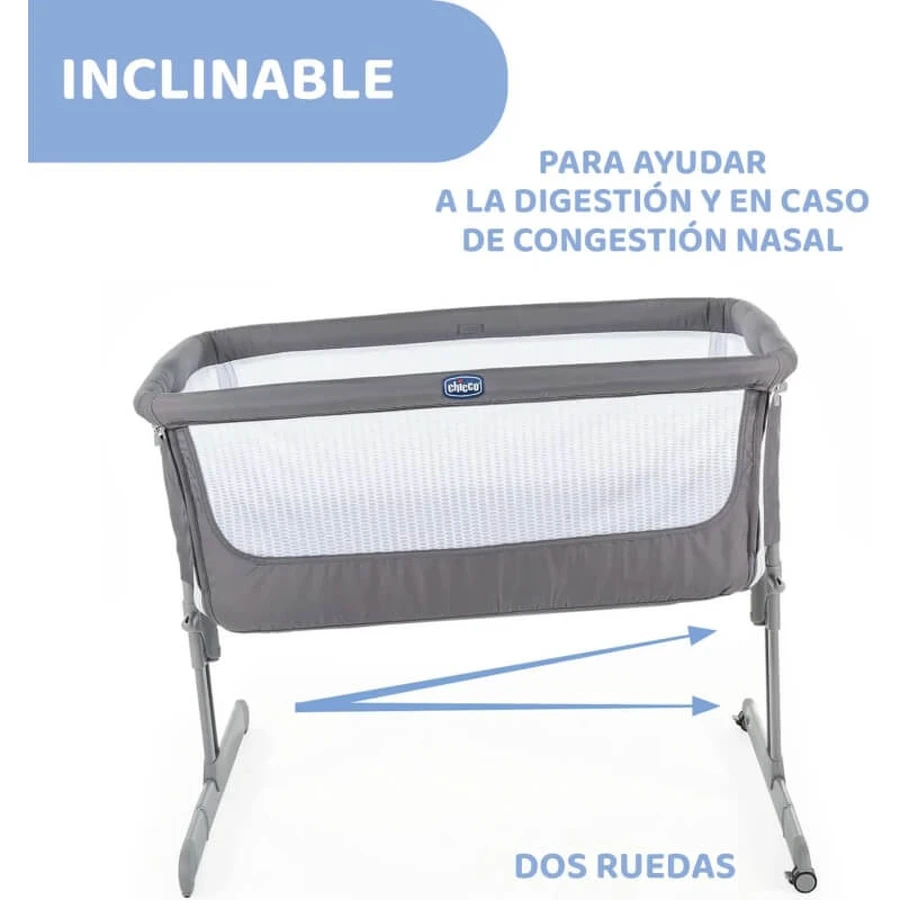 Chicco next2me air - cosleeping cradle Farbe dunkelgrau