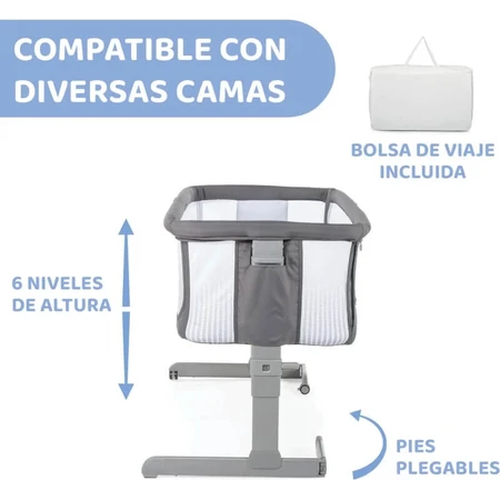 Chicco next2me air - cosleeping cradle Farbe dunkelgrau