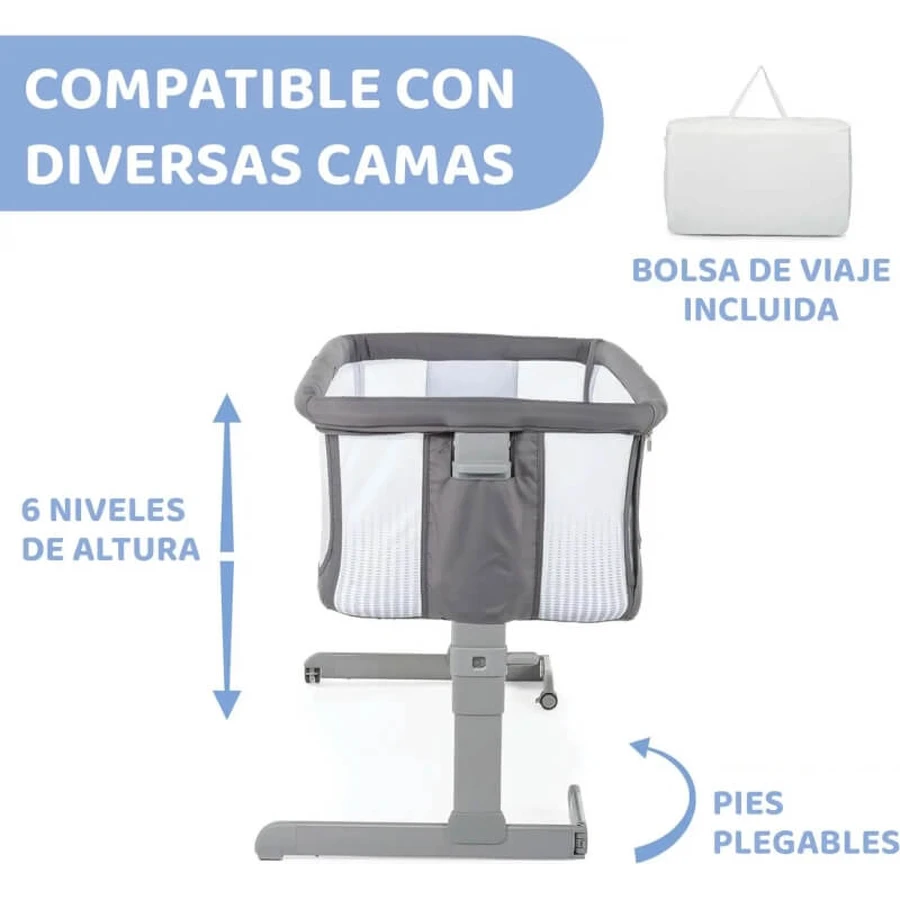 Chicco next2me air - cosleeping cradle Farbe dunkelgrau