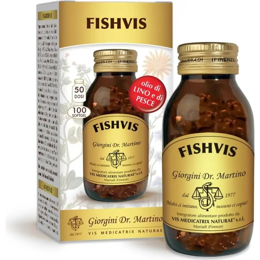 Fishvis 100 softgel - fish oil and flax oil supplement