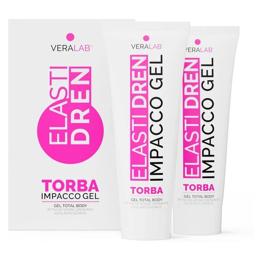 Veralab Elastidren - 2 envases Gel de turba finlandesa drenante y elastizante 2 tubos 250 ml