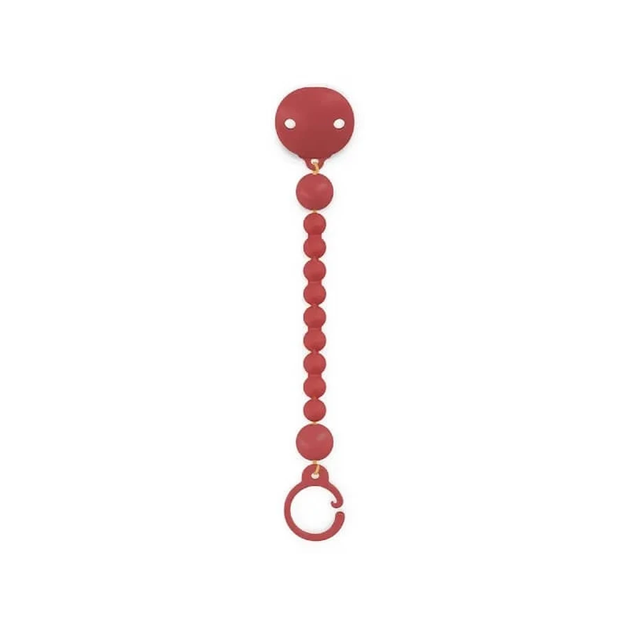 Suavinex color essence - pinza de silicona para chupete - rojo chili
