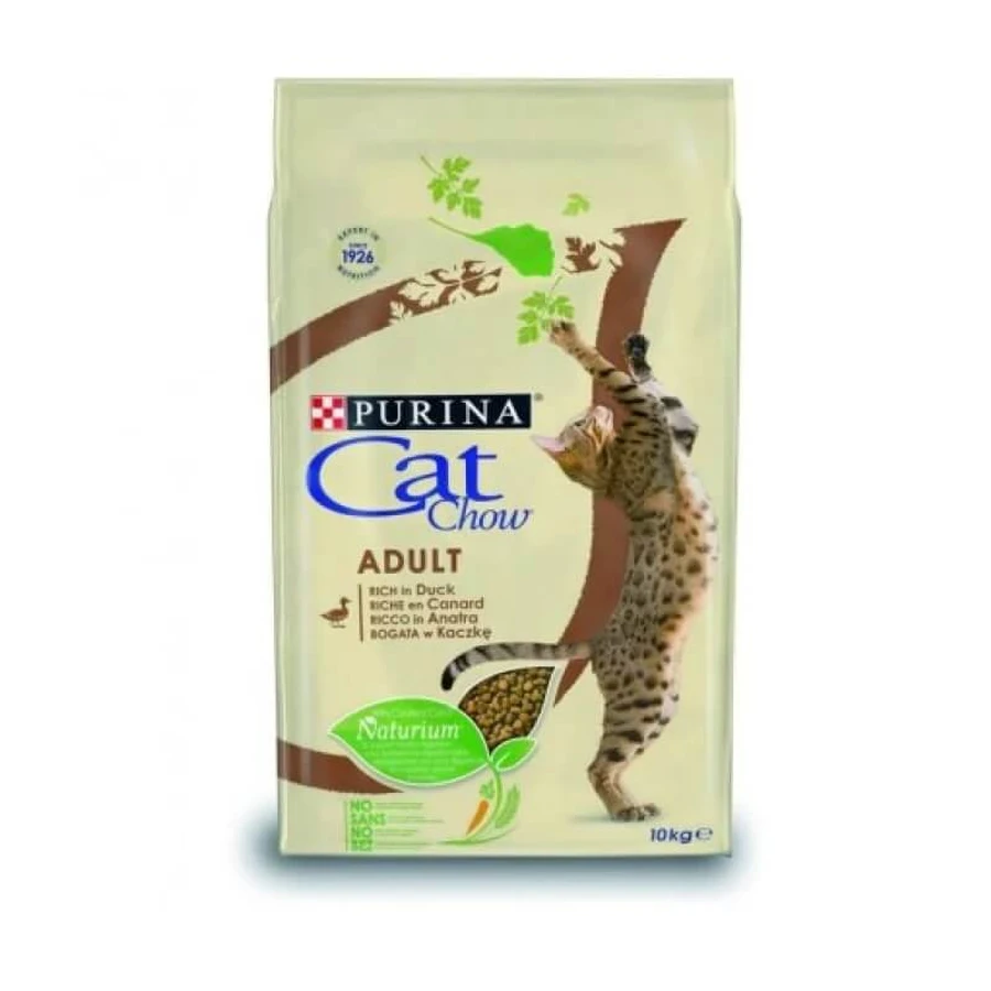 Purina cat chow adult pato - alimento completo para gatos adultos 10 kg