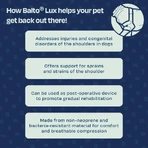 Balto Lux - épaulière stabilisatrice pour chien taille l