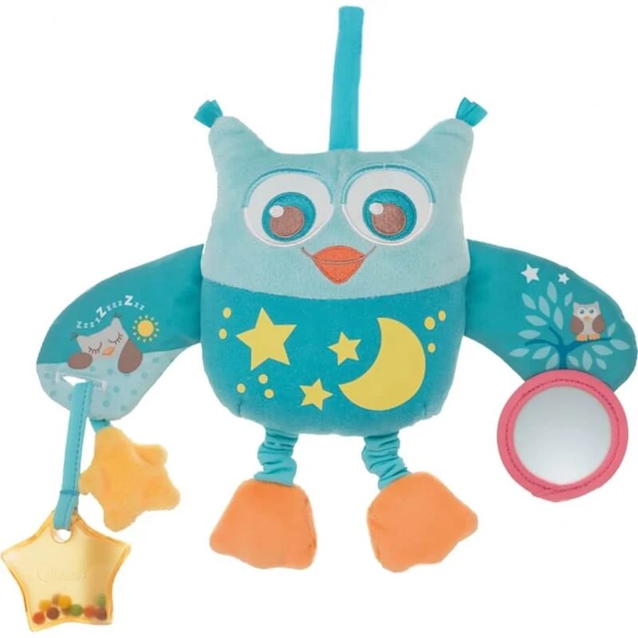 Chicco crib panel owl light blue