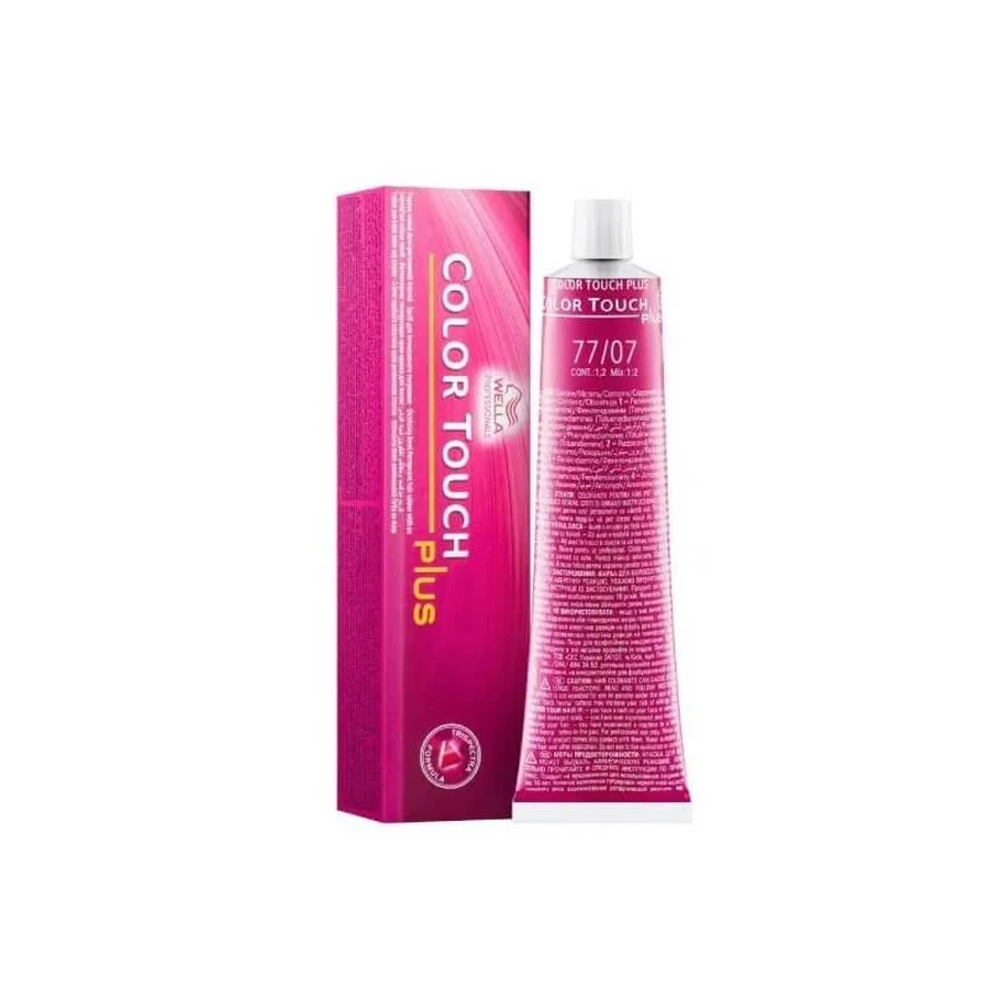 Wella Color touch plus nr. 77/07 medium intens bruin natural sand - haarverf 60ml