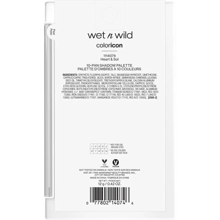 Wet n wild Color icon 10-pan shadow palette - eyeshadows no. 4074e heart &amp; sol
