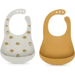 Suavinex selection color essence 4m+ - 2 silicone bibs - mango