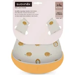 Suavinex selection color essence 4m+ - 2 silicone bibs - mango