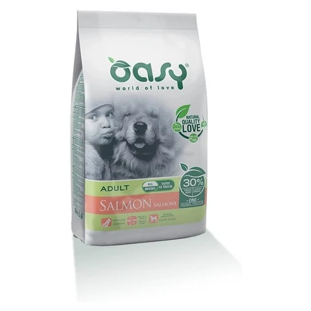 Oasy Adult one protein medium large salmon - alimento completo para perros adultos medianos y grandes 2,5 kg