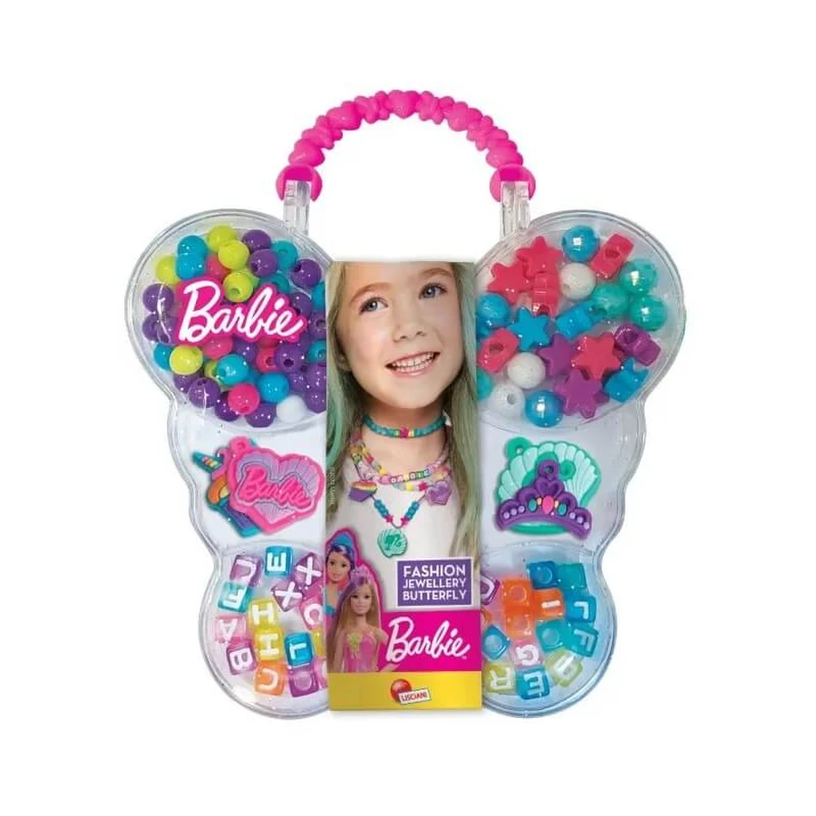 Lisciani Barbie - Modeschmuck Schmetterling - Set zur Herstellung von Armbändern