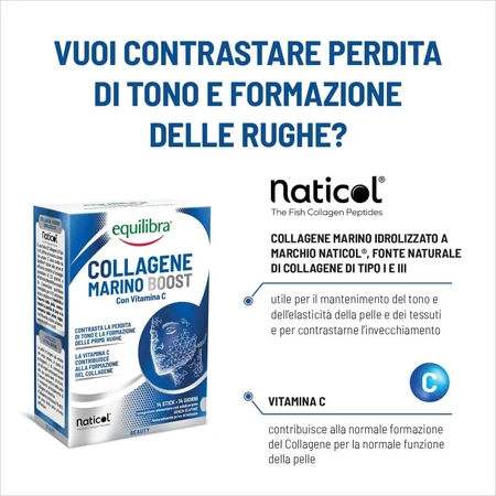 Equilibra marine collagen boost 14 stickpack - Hautergänzung