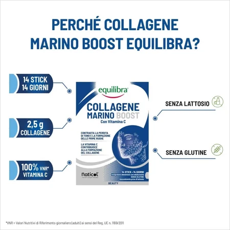 Equilibra marine collagen boost 14 stickpack - Hautergänzung