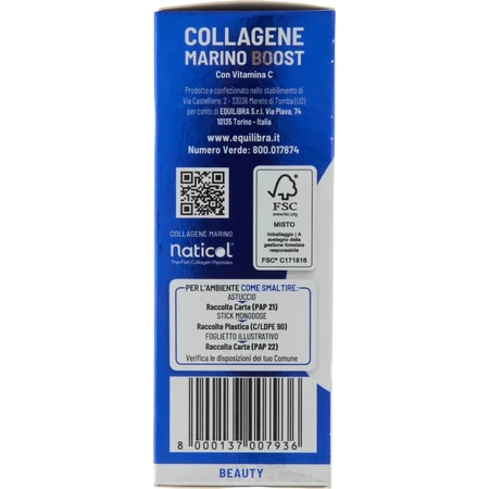 Equilibra marine collagen boost 14 stickpack - Hautergänzung