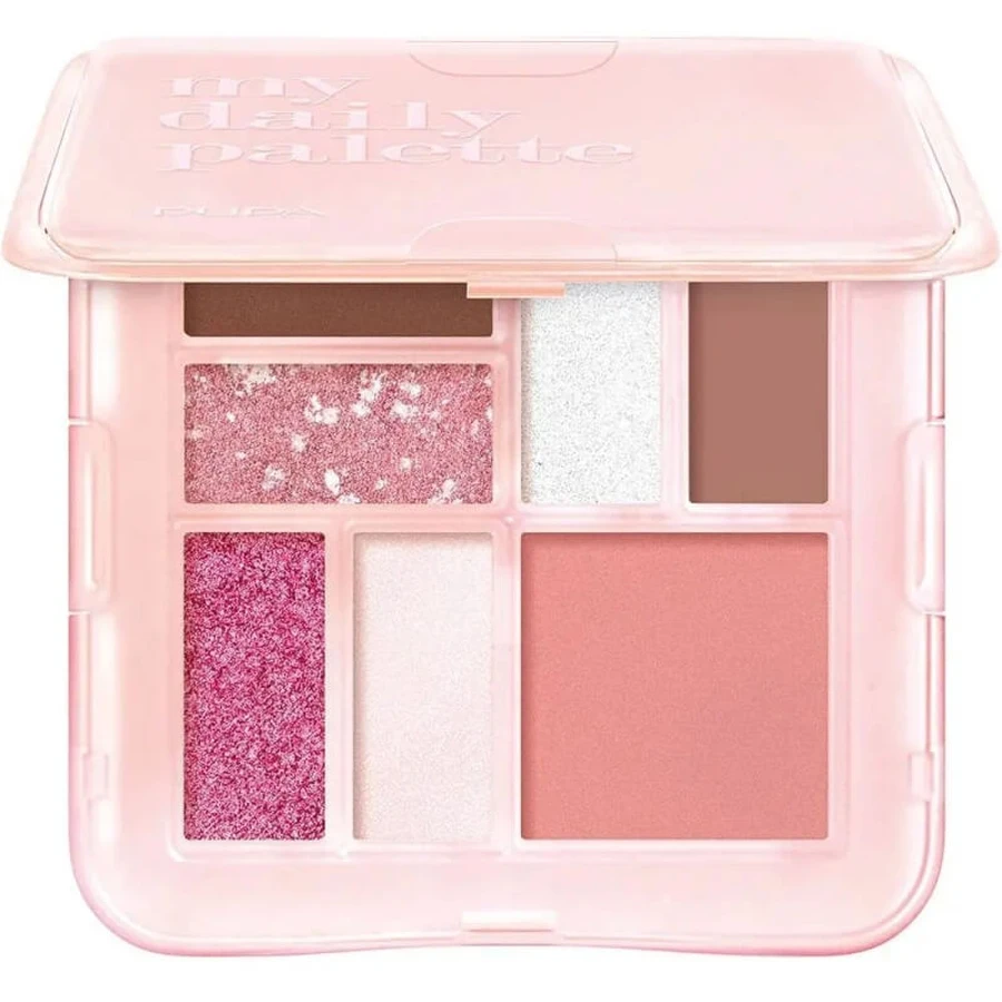 Pupa my daily palette - multifinish eye palette no. 004 dreamlike pink