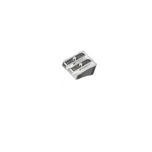 Toppoint Double taille-crayon en métal 20 taille-crayons (emballage endommagé)