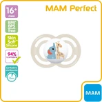 Mam Perfect - sucette en silicone 16 mois+ neutre