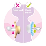 Mam Perfect - sucette en silicone 16 mois+ neutre