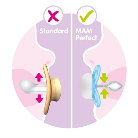 Mam Perfect - sucette en silicone 16 mois+ neutre