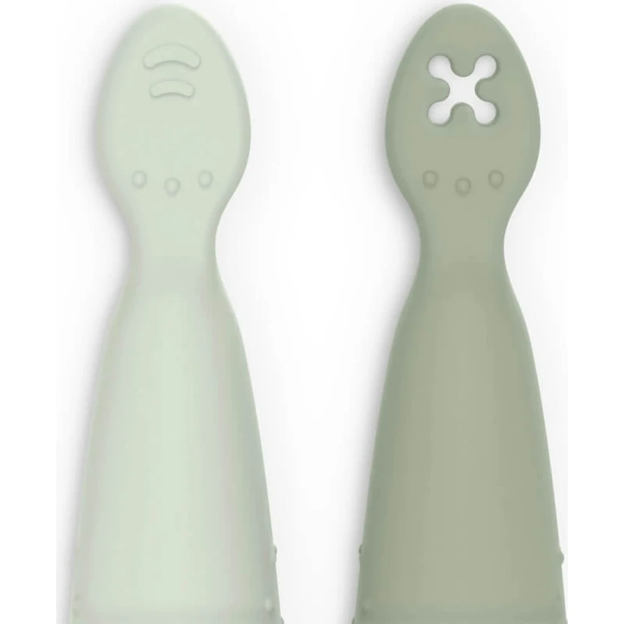 Suavinex color essence - 2er-Set Entwöhnungslöffel grün