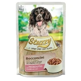 Stuzzy Bocconcini mit Schinken - Alleinfuttermittel für ausgewachsene Hunde 100 gr