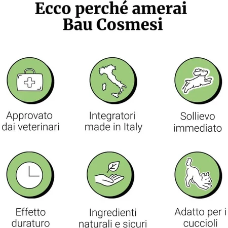 Bau cosmetics healthy &amp; strong skin 60 comprimidos - alimento complementario para perros