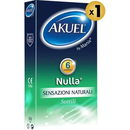 Akuel nulla classics - 8 préservatifs en latex