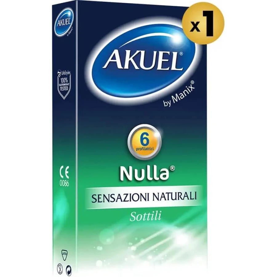 Akuel nulla classics - 8 préservatifs en latex