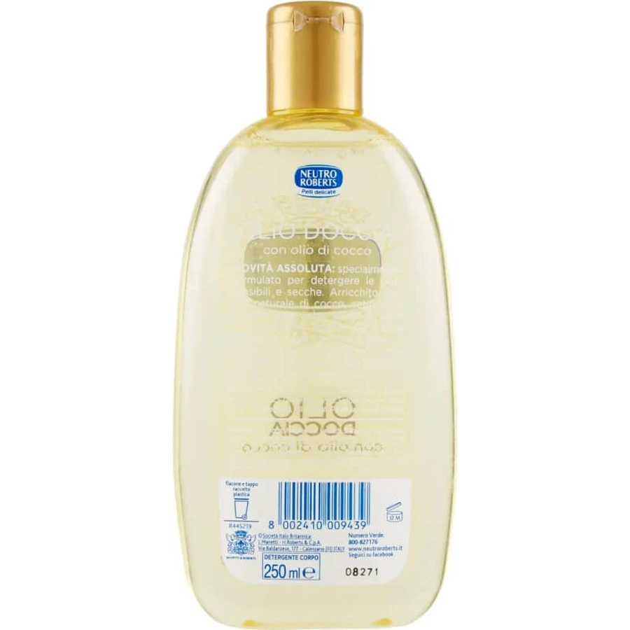 Neutro roberts Kokosolie - zijdezachte en verhelderende doucheolie 250 ml