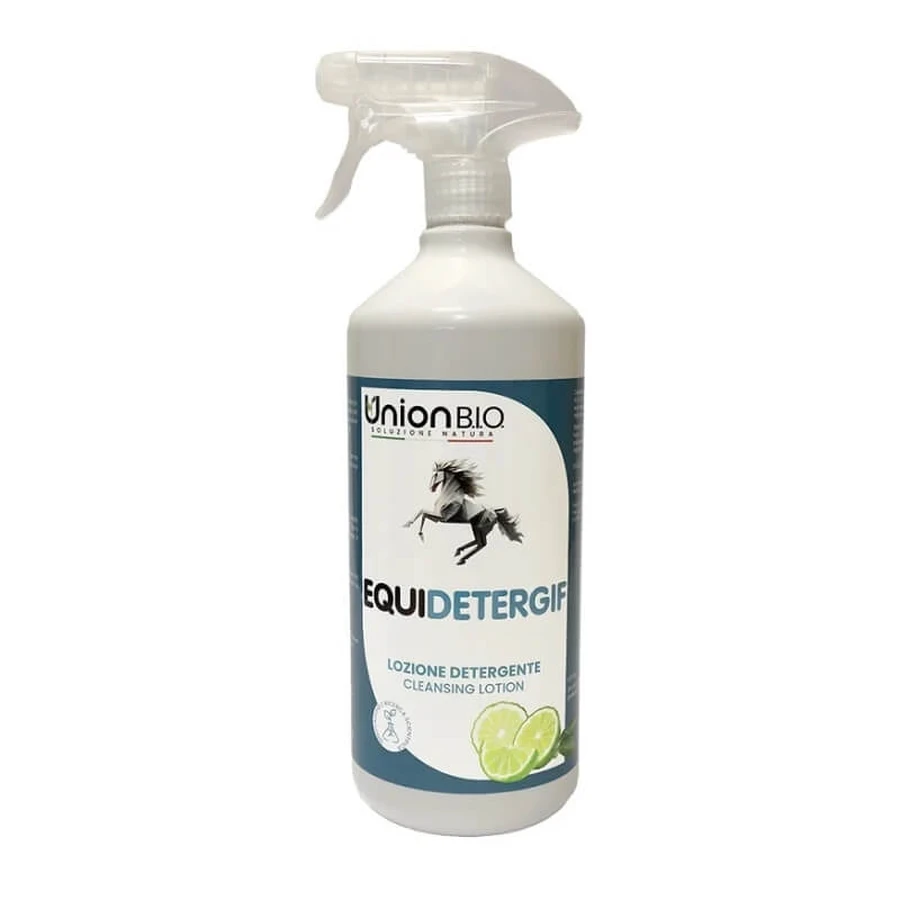 Union bio Equidetergif - natuurlijke zachte no-rinse citrus reinigingslotion voor paarden 1 lt