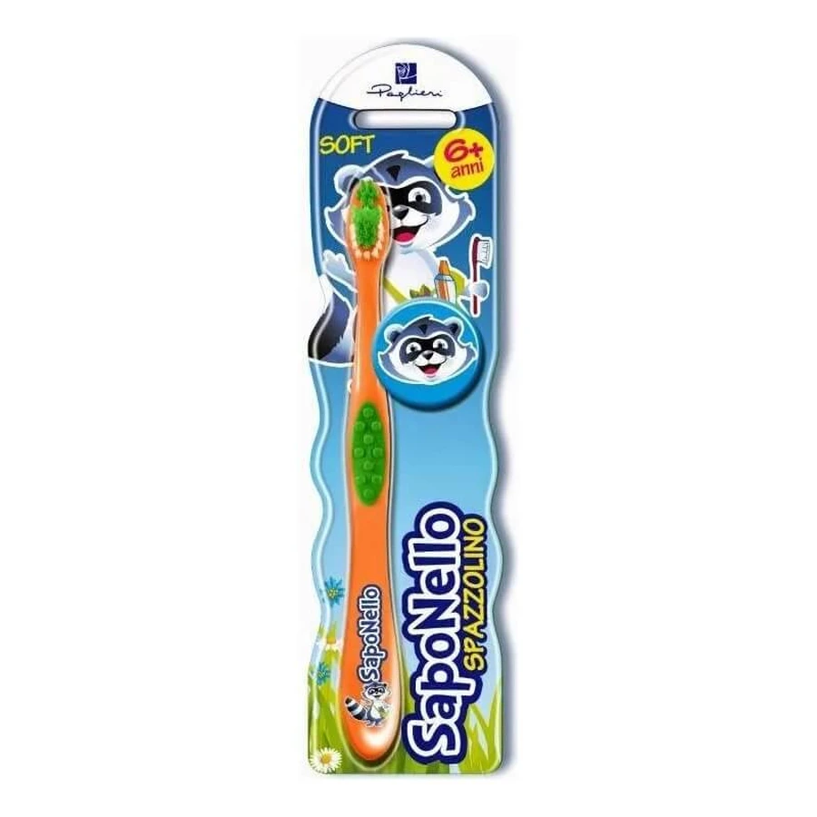 Saponello Soft Children's Toothbrush 6 years +