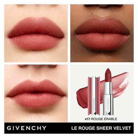 Givenchy Le rouge deep velvet - barra de labios no. 17 rouge erable