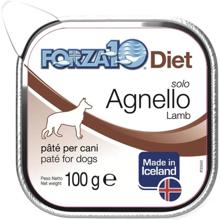 Forza10 Forza 10 diet only lamb - Diätfutter für Hunde mit Nahrungsmittelunverträglichkeiten 300 gr.
