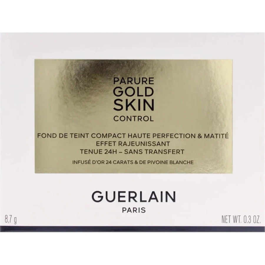 Guerlain parure gold skin control - fondo de maquillaje compacto mate - no. 0n neutro